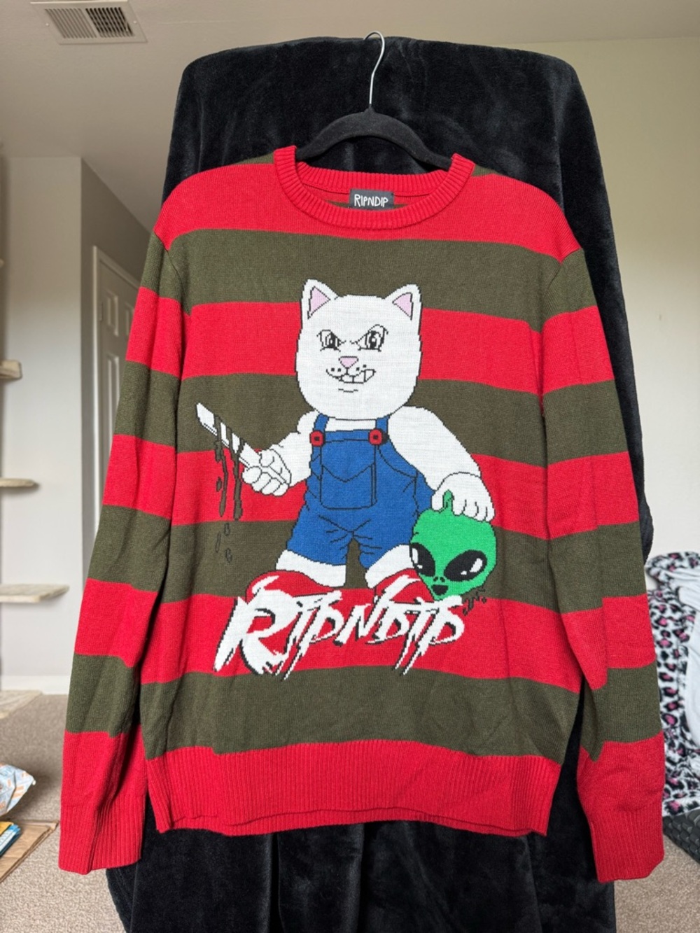 Ripndip Freddy Krueger Sweater Nermal Stripe Knit